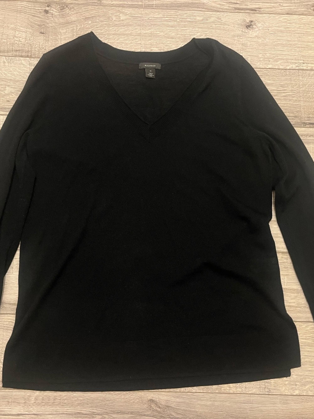 Halogen Black V-Neck Sweater